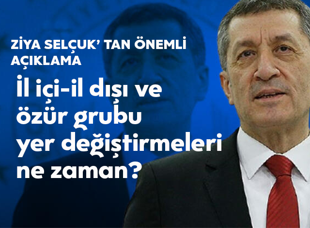 Ziya Selcuk Tan Onemli Aciklama Il Ici Il Disi Ve Ozur Grubu Yer Degistirmeleri Ne Zaman Mektepli Gazete